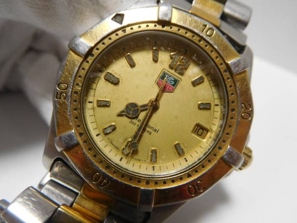 1円～used タグホイヤー クォーツ ベゼル不良等 動作OK(G-K36)