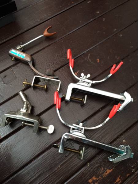 中古品 竿 置き ロッド スタンド 3個セットオマケ付き