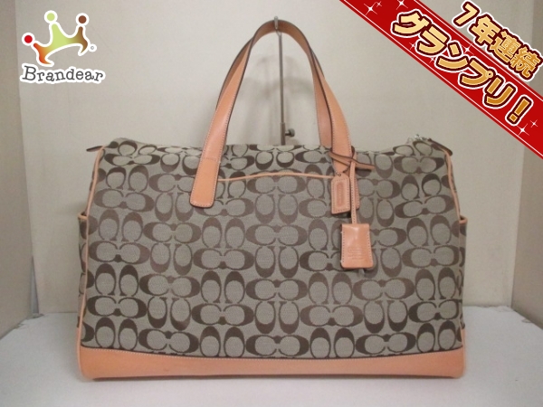 コーチ ボストンバッグ 美品 シグネチャー柄 4253 COACH コーチ