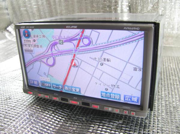 82417-B]イクリプスHDDナビ AVN669HD 地デジ良好 Zx1012｜動作確認済