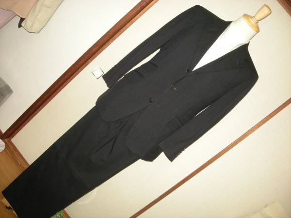 貴重な逸品放出！ エーボンハウス 美品 ブリティッシュ スーツ 定番 ピンスト 90A4 エーボンハウス スーツ ブリティッシュトラッド好き