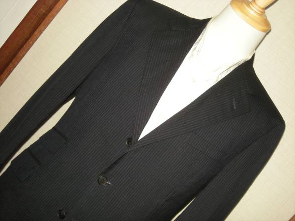 貴重な逸品放出！ エーボンハウス 美品 ブリティッシュ スーツ 定番 ピンスト 90A4 エーボンハウス スーツ ブリティッシュトラッド好き