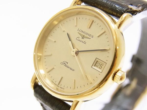 ★ ロンジン プレザンス 腕時計 レディース クォーツ 稼働品