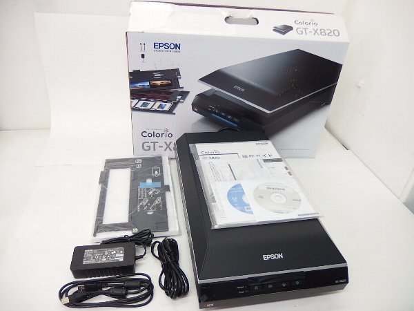□α EPSON/エプソン GT-X820 フラットベッドスキャナ 美品 中古 □α EPSON/エプソン GT-X820 フラットベッドスキャナ 美品 中古