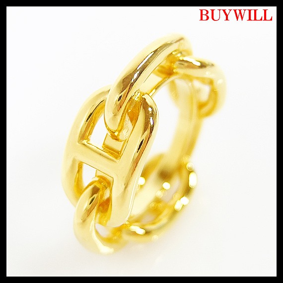 【未使用】エルメス スカーフリング シェーヌダンクル ｋ277