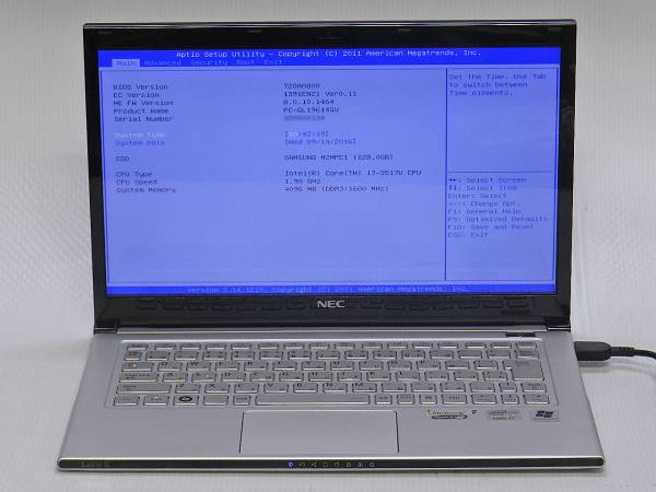 ジャンク/NEC LaVie G タイプZ/i7-1.9G/SSD128G/Win7モデル