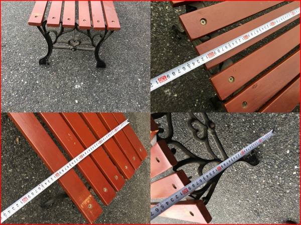 P3501★ガーデン　ベンチ★木製★122ｃｍ×40ｃｍ