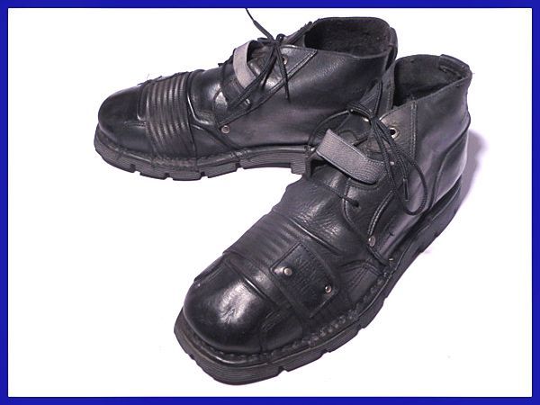 スペイン製★ニューロック★天然ゴムソール♪ブーツ27.0黒◆H29