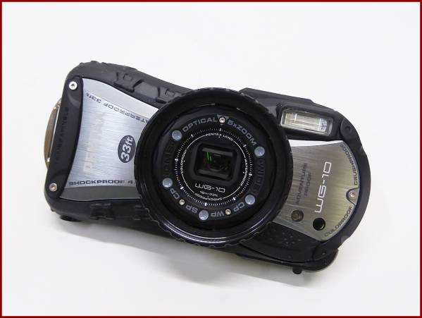 PENTAX 防水 タフネス デジタルカメラ WG-10 ブラック USED品