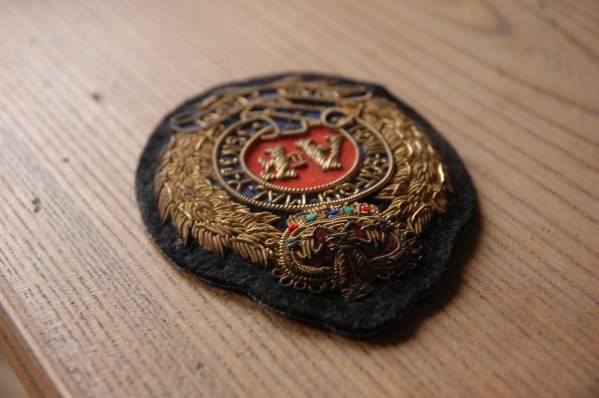 ヴィンテージ ワッペン ヨーロッパ 王冠 9.8 x 7.5