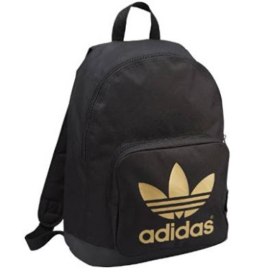 新品!激レア!adidas originals リュック デイバッグ 黒x金 ロゴ