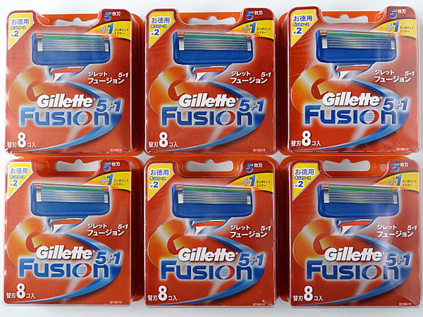 新品 ジレット Gillette フュージョン5+1 替刃 合計48個