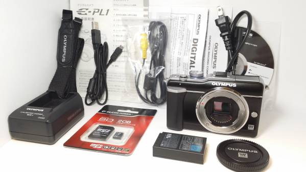 ◇美品◇新品SD付◇オリンパス OLYMPUS E-PL1 ボディ ミラーレス