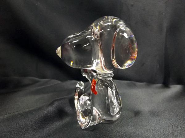Baccarat バカラ○スヌーピー クリスタル 置物 フィギュリン y32