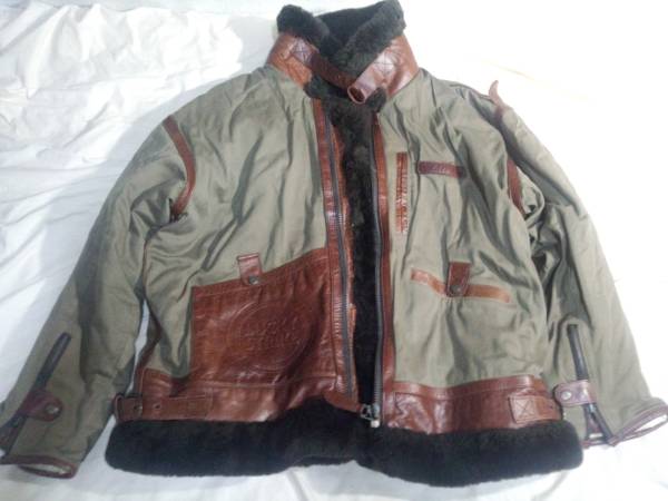 懸賞非売品 ラッキーストライク コットンB-3 リアルムートンUSED