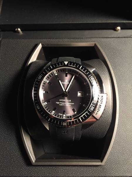 美品 エドックスEDOX ハイドロサブ クォーツ 500m防水