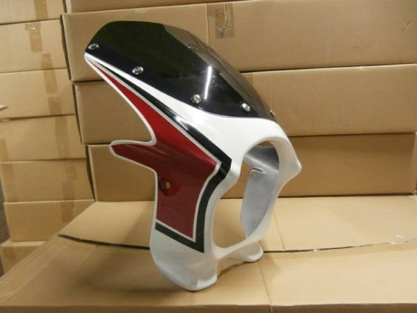 汎用 ビキニ カウル 赤白2 検;RC04 RC42 CB750 CB1000 CB1300SF