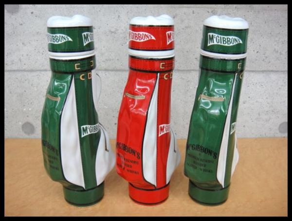 未開栓 古酒 McGIBBON'S マックギボンズ ゴルフバッグ 3本セット