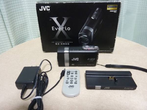 即決！☆JVC HDメモリカメラ GZ-X900 動作品☆ デジタルビデオカメラ