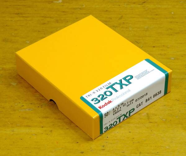 Kodak TXP 320 コダック トライX 4×5 50枚入り 新品