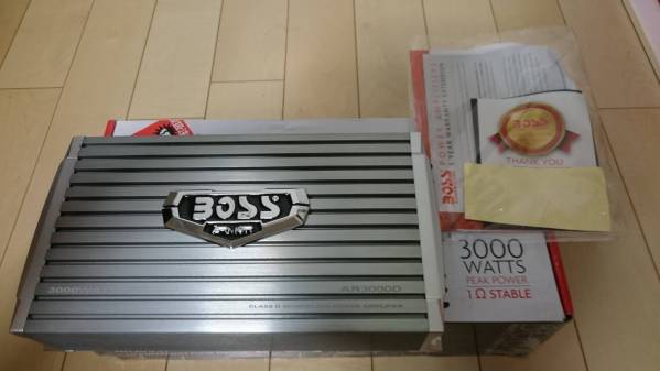 Boss 3000D 1 3000W パワー アンプ 美品 動作確認 音圧 重低音