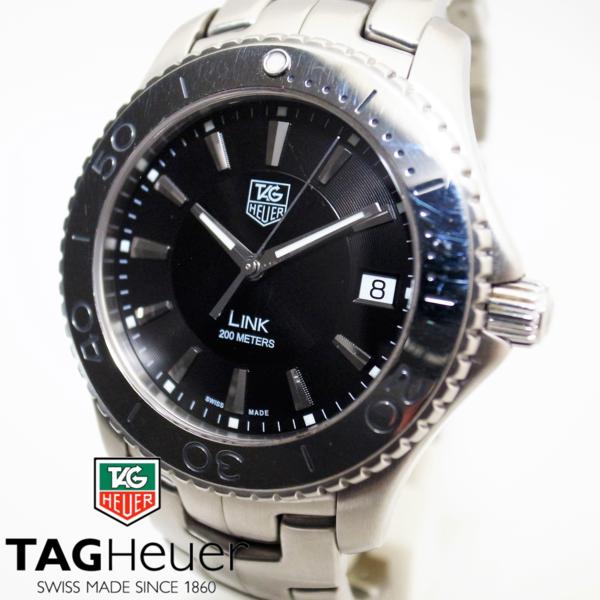 タグホイヤーLINK WJ1110-0 黒文字盤 クォーツ メンズ　38mm