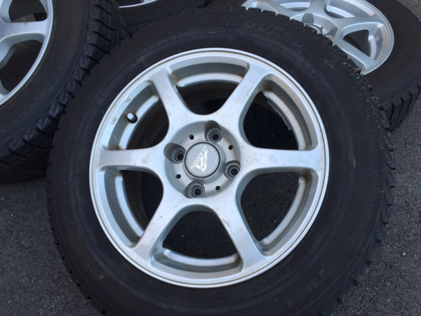 ヨコハマ iceGUARD iG30 175/65R14 4本セット アルミ付き山アリ