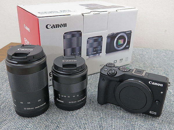 キヤノン Canon EOS M3 ダブルズームキット 元箱付 @33600