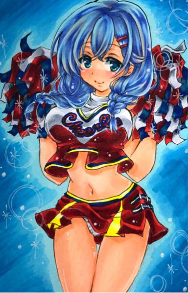 ガールフレンド 仮 村上文緒 手描きイラスト チアガール 手描きイラスト 売買されたオークション情報 Yahooの商品情報をアーカイブ公開 オークファン Aucfan Com