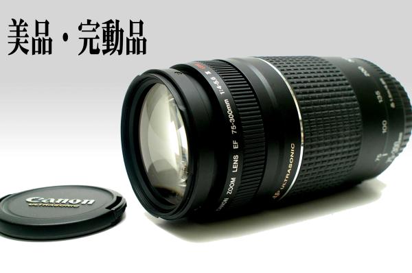 Canon キャノン 純正 USM 75-300mmⅢ AF 望遠レンズ 完動品 ☆超望遠