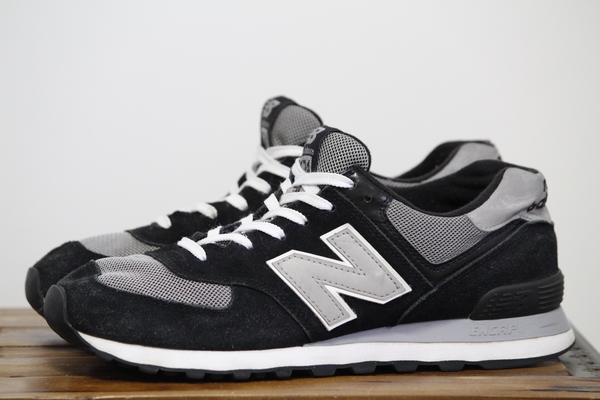 ニューバランス new balance 574 ブラック グレー 26.5cm