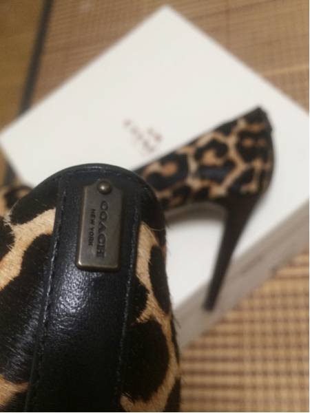 COACH ハラコのひょう柄パンプス コーチ