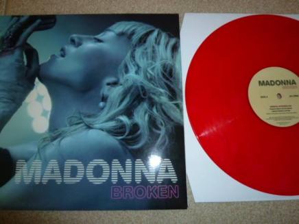 MADONNA　マドンナ　BROKEN (未発表曲）　限定 カラー盤12”レコード 　見開きジャケット仕様　2バージョン収録