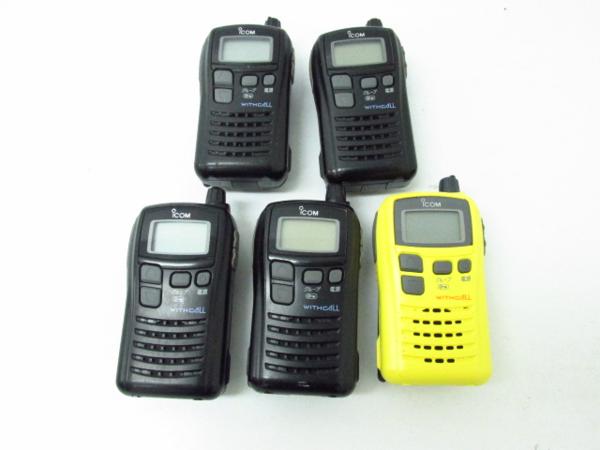 icon WITH CALL インカム 本体のみ 5台セット▽A9316 トランシーバー