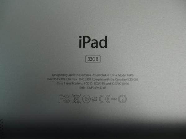 ○送料無料○Apple iPad 第3世代 Wi-Fi 32GB/Black/39041