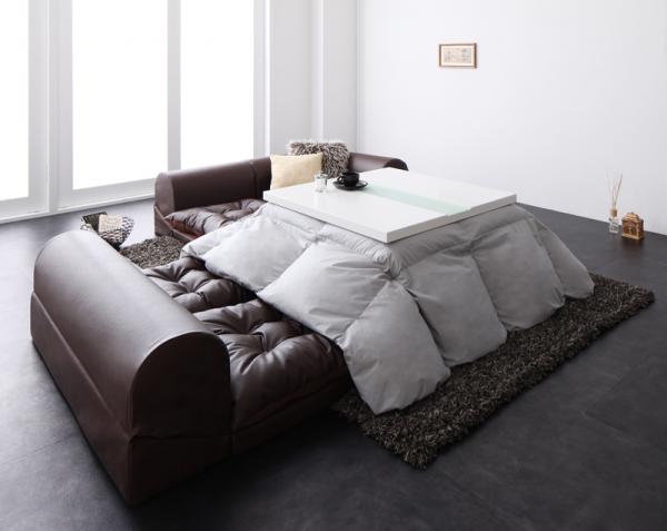 レザー(合皮)★コーナーソファ★ローソファ★Aタイプ/space