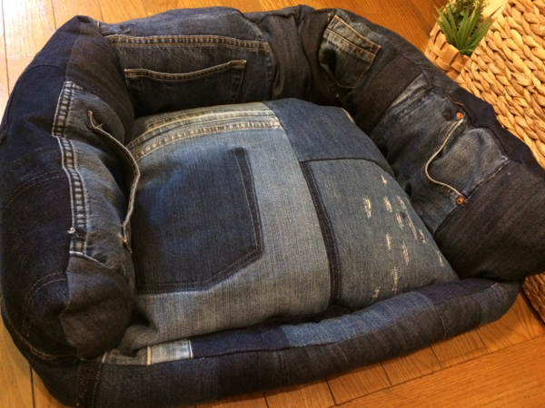 デニムダメージペットベッド犬猫 検ロンハーマンベイフローwtw