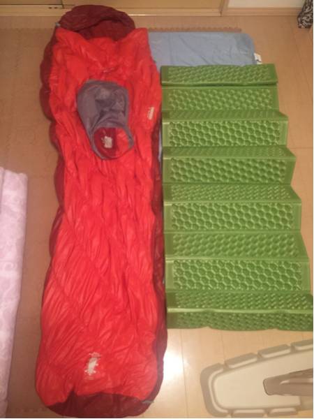 montbellモンベルバロウバッグ#3とサーマレスト風マットset寝袋
