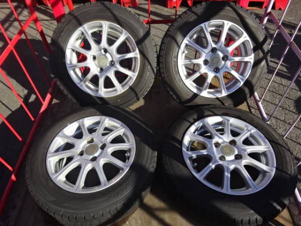 送込★DUNLOP★165/70R14 13年★アルミ付 良13