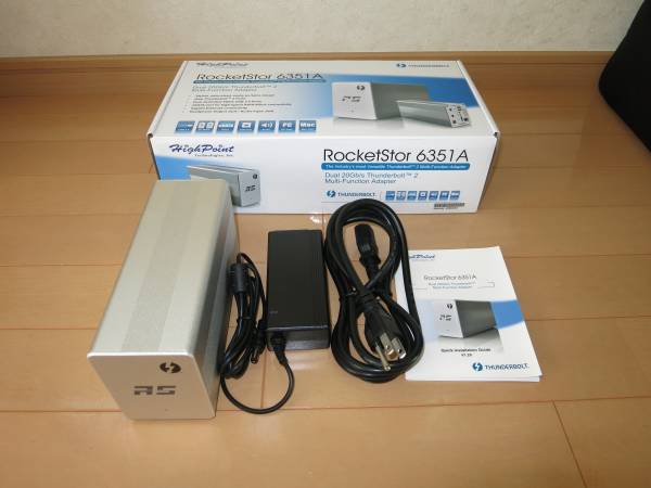 中古品　RocketStor 6351A　Thunderbolt 2変換アダプタ