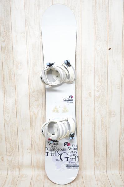 中古2点セット 06/07 G-GIRL SISTARモデル スノーボード 137cm
