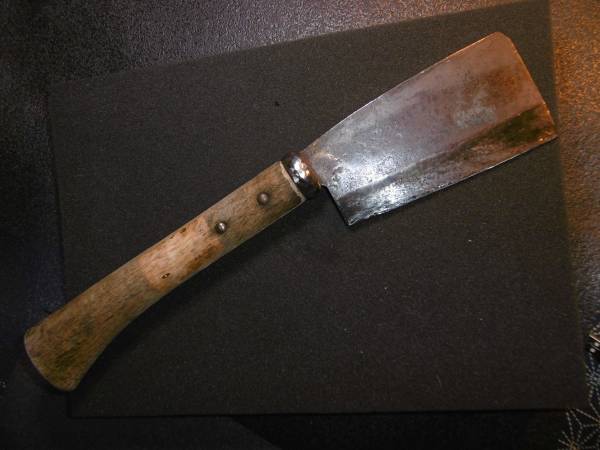 切れ味抜群　在銘　源　両刃　鉈　砥たて　11