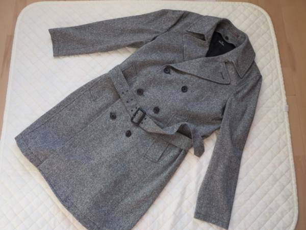 ポール・スミス★ウールトレンチコート 千鳥格子　大きめM　美品