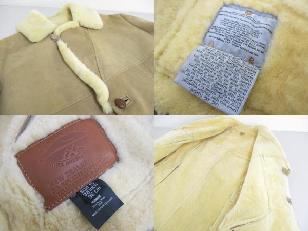 ニュージー製】 カンタベリー 羊革 ムートンボア ジャケット 定価25万
