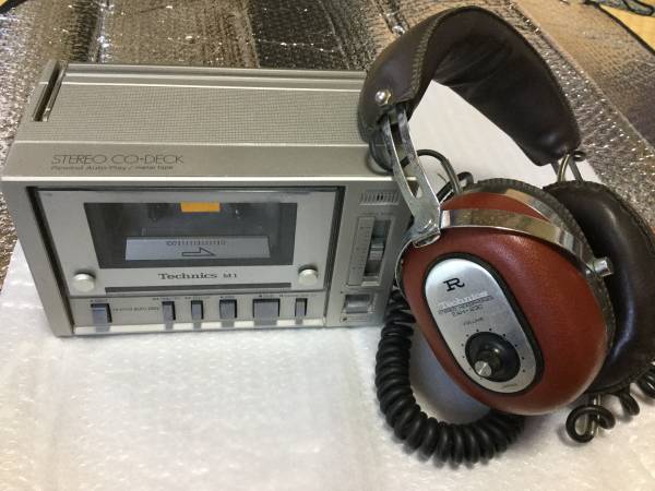 貴重！テクニクスM1コデッキ中古動作品、ヘッドホーン付き