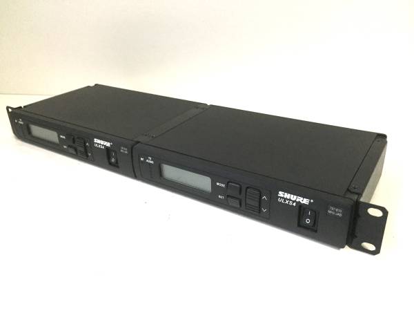 2台セット SHUREのワイヤレスマイク受信機 ULXS4 本体のみ 手持ち機器