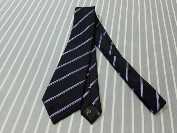★未使用★ ルイヴィトン シャドーモノグラムストライプネクタイ