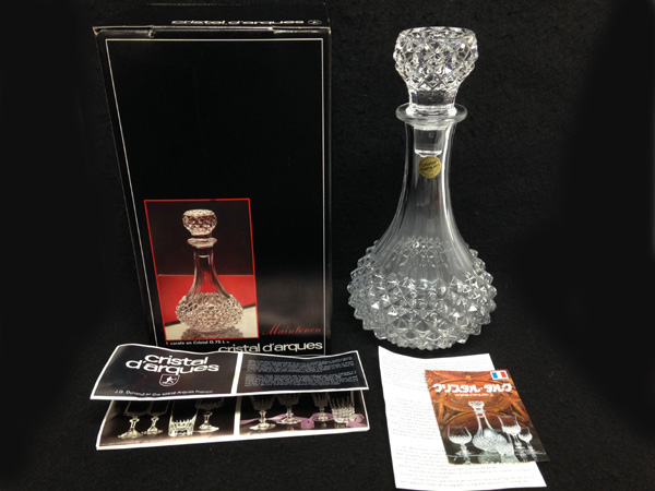 未使用【クリスタル・ダルク】デキャンタ CD4259 Maintenon