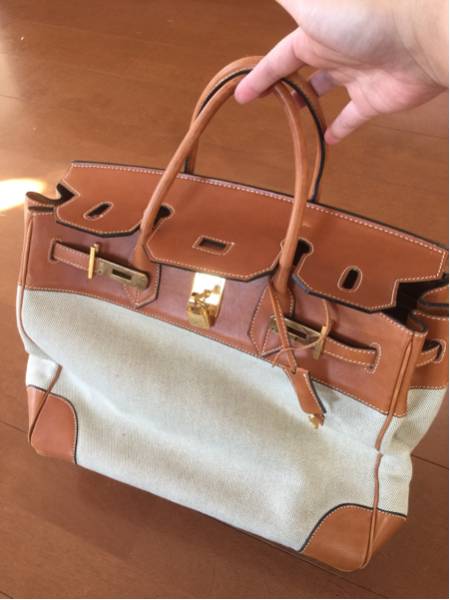 オシャレ！レザーバック★エルメス バーキン風★＼(^-^)／
