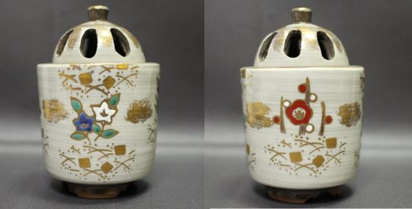 京焼　新品　香炉　天水他3点セット　1111N29r